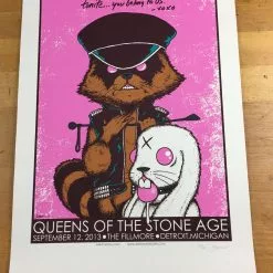 Queens Of The Stone Age - 2013 Jermaine Rogers Poster Detroit Fillmore 11 Queens Of The Stone Age - 2013 Jermaine Rogers Poster Detroit Fillmore