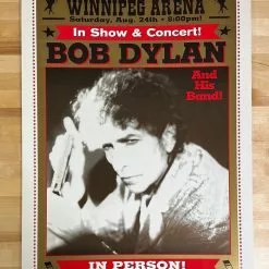 Bob Dylan - 2002 Geoff Gans Poster Winnipeg, Mantoba
