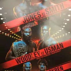 Sold Out Posters UFC 235 2019 Poster Jones Vs Smith, Woodley Vs Usman & Lawler Vs Askren