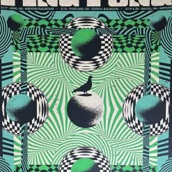 Pigeons Playing Ping Pong - 2022 Status Serigraph Poster OR/WA Run Gig Posters