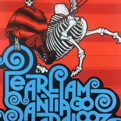 Ames Brothers Pearl Jam - 2013 Ames Bros Poster Santiago, Chile Lollapalooza S/N Gig Posters