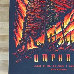 Colorado Umphrey's McGee - 2019 Peter Schaw Poster Red Rocks, Morrison, CO AUTOGRAPHED