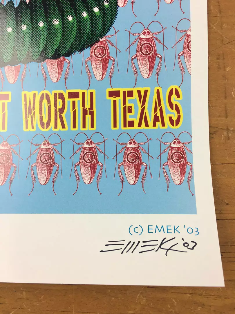 Queens Of The Stone Age - 2003 EMEK Poster Fort Worth, TX Ridglea Theatre 9 Queens Of The Stone Age - 2003 EMEK Poster Fort Worth, TX Ridglea Theatre