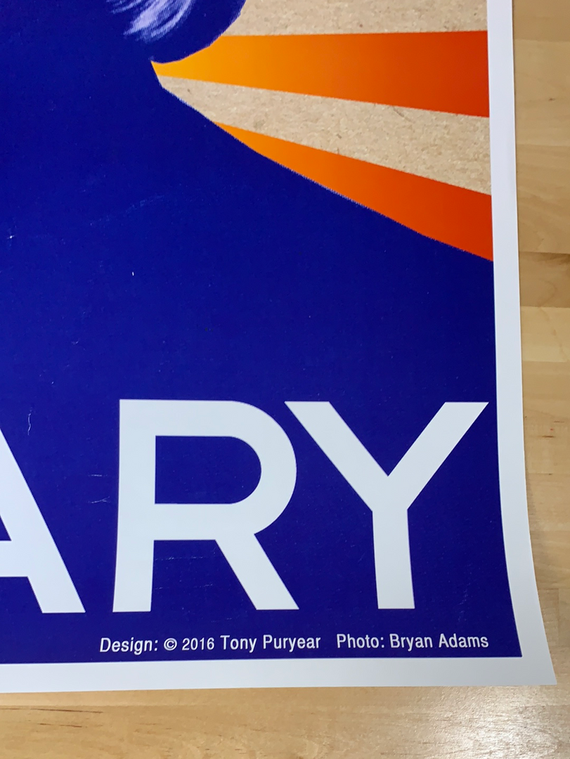 Hillary Clinton - 2016 Tony Puryear 1st Edition Original Poster, Art Print Gig Posters 7 Hillary Clinton - 2016 Tony Puryear 1st Edition Original Poster, Art Print Gig Posters