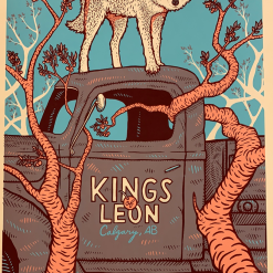 Kings Of Leon - 2017 Dan Grissom Poster Calgary, AB Scotiabank Gig Posters