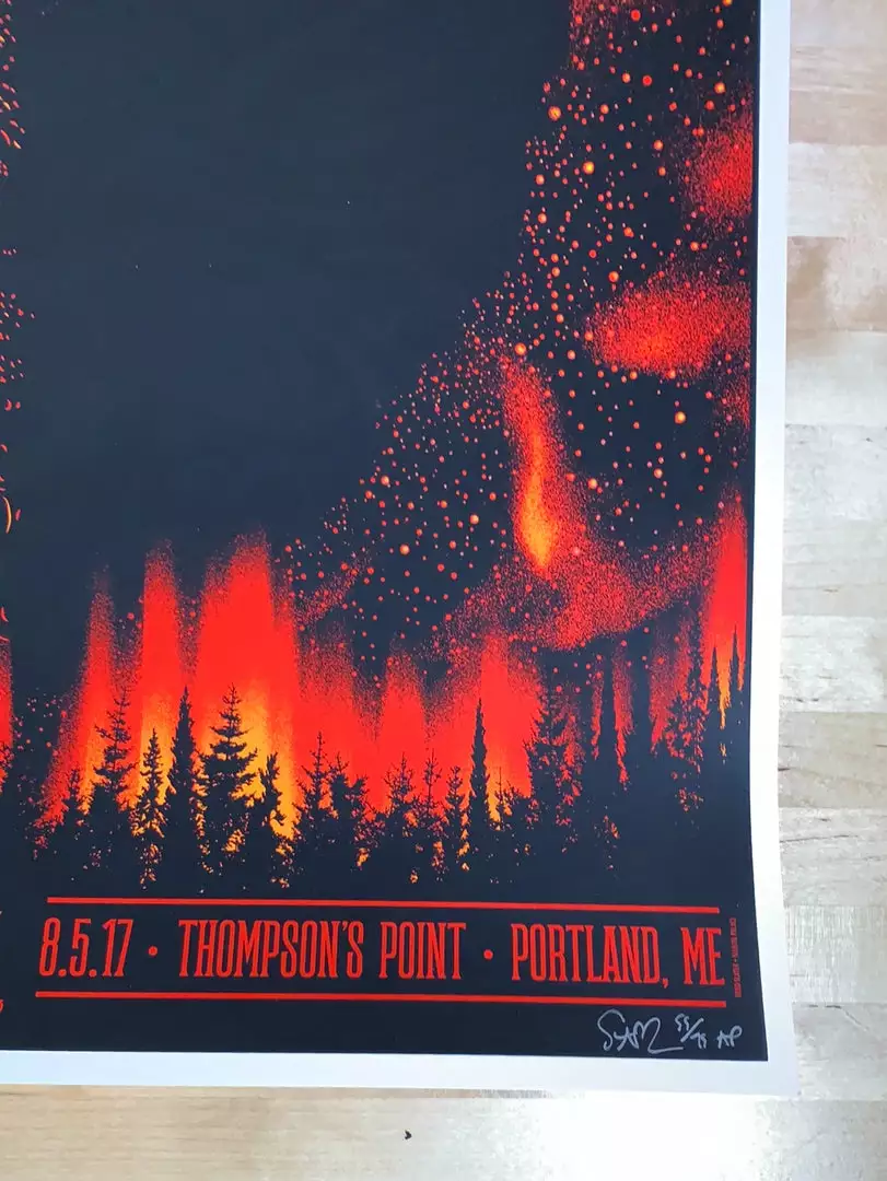 Alabama Shakes - 2017 Todd Slater Poster Portland, ME Thompson's 7 Alabama Shakes - 2017 Todd Slater Poster Portland, ME Thompson's