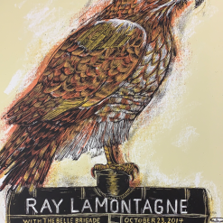 Gig Posters Ray Lamontagne - 2014 Dan Grzeca Poster Tucson, AZ Fox Theatre