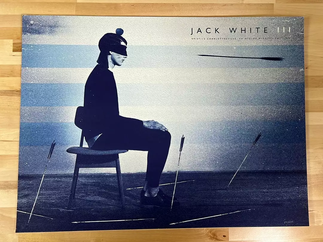 Jack White - 2012 The Silent Giants Poster Charlottesville, VA Gig Posters 4 Jack White - 2012 The Silent Giants Poster Charlottesville, VA Gig Posters