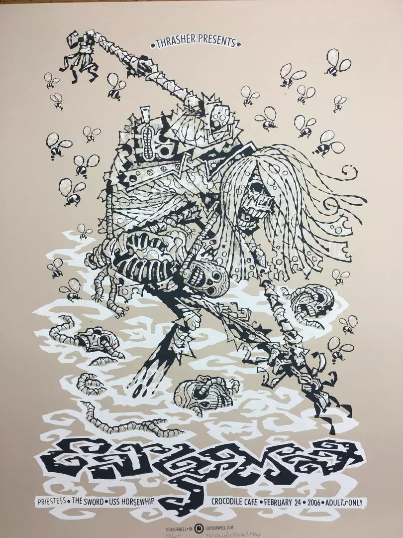 Early Man - 2006 Guy Burwell Poster Seattle, WA Crocodile Cafe Gig Posters 3 Early Man - 2006 Guy Burwell Poster Seattle, WA Crocodile Cafe Gig Posters