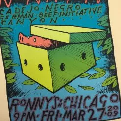 Nonagon - 2009 Jay Ryan Poster Chicago, IL Ronny's