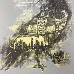 Urban Corvus - 2009 Dan Grzeca Poster Art Print Asphalt Grey Art Prints