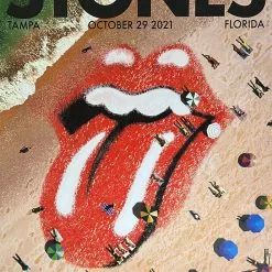 Sold Out Posters Gig Posters Rolling Stones - 2021 Poster Tampa, FL No Filter Tour