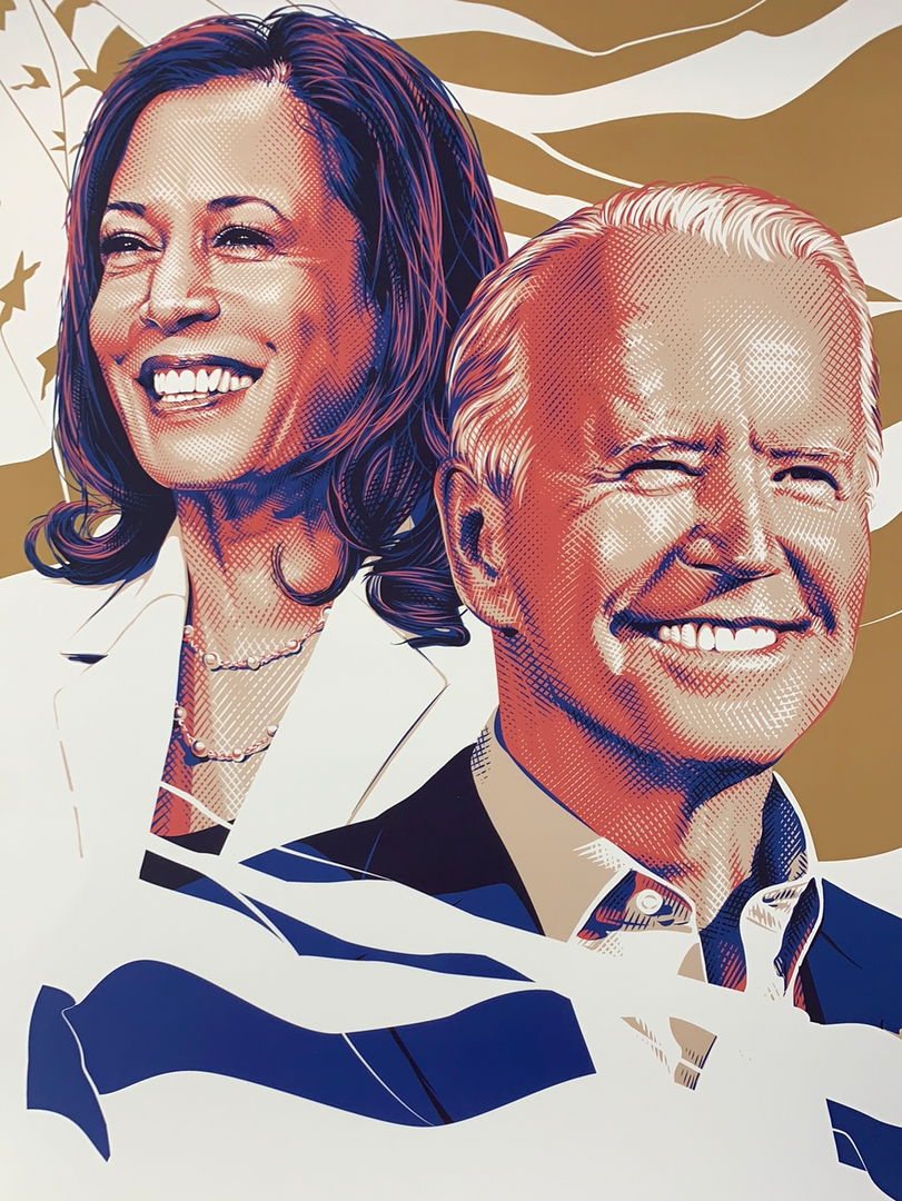 Art Prints Inaugural Poster - 2021 Tracie Ching Joe Biden Kamala Harris Inauguration OFFICIAL 3 Art Prints Inaugural Poster - 2021 Tracie Ching Joe Biden Kamala Harris Inauguration OFFICIAL