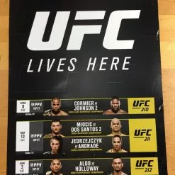 Sold Out Posters UFC Lives Here Poster 210, 211, 212