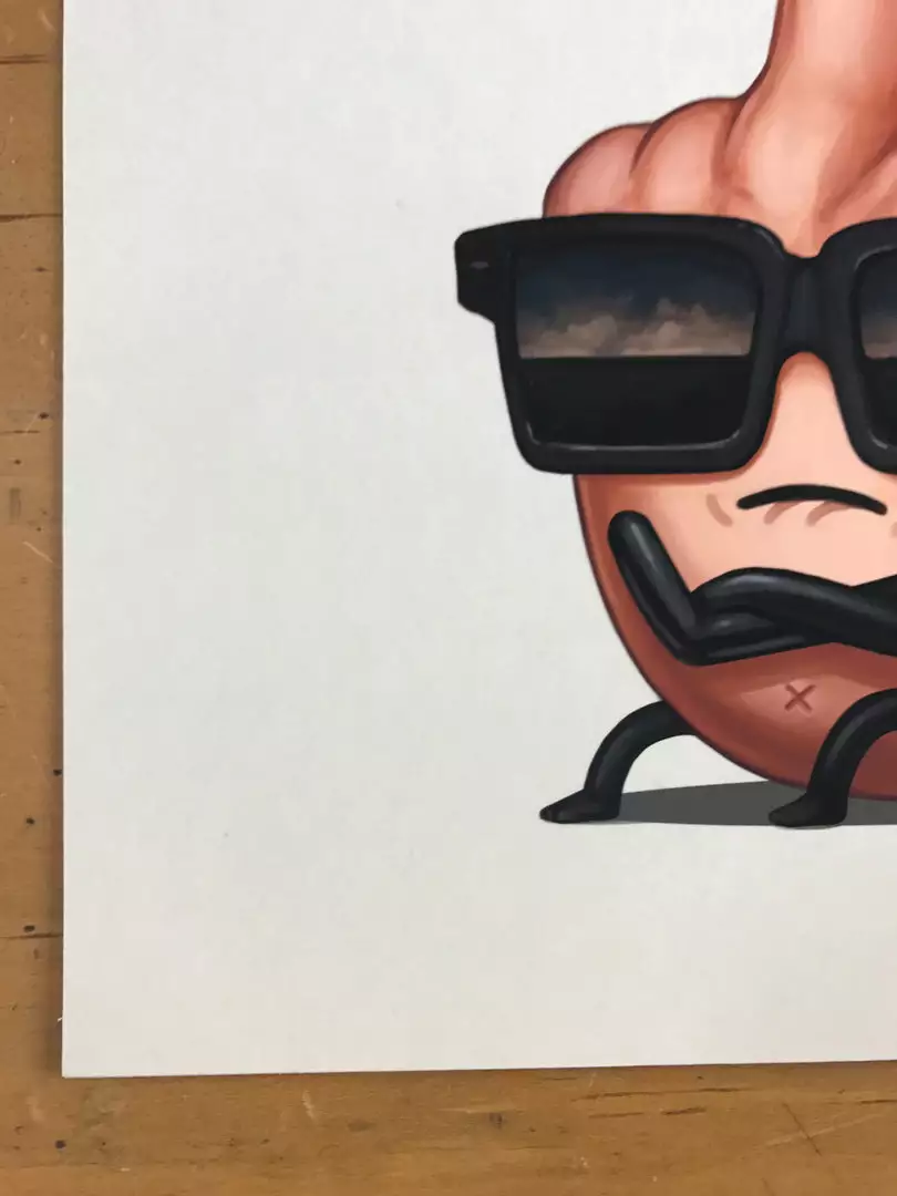 MF Dude - 2017 Mike Mitchell Poster Print Middle Finger Art Prints 9 MF Dude - 2017 Mike Mitchell Poster Print Middle Finger Art Prints