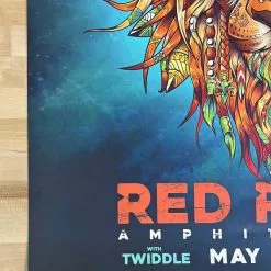 Status Serigraph Stick Figure - 2018 Twiddle Poster Red Rocks Morrison, CO