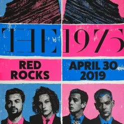The 1975 - 2019 Brendan Moyles Dorney Poster Red Rocks Morrison, CO
