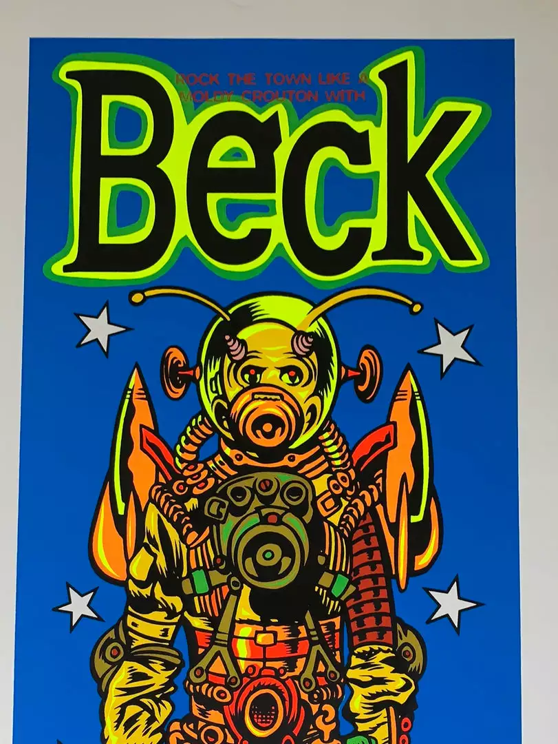TAZ Beck - 1994 T.A.Z. Poster West Hollywood, CA Troubadour 1st Ed Gig Posters 3 TAZ Beck - 1994 T.A.Z. Poster West Hollywood, CA Troubadour 1st Ed Gig Posters