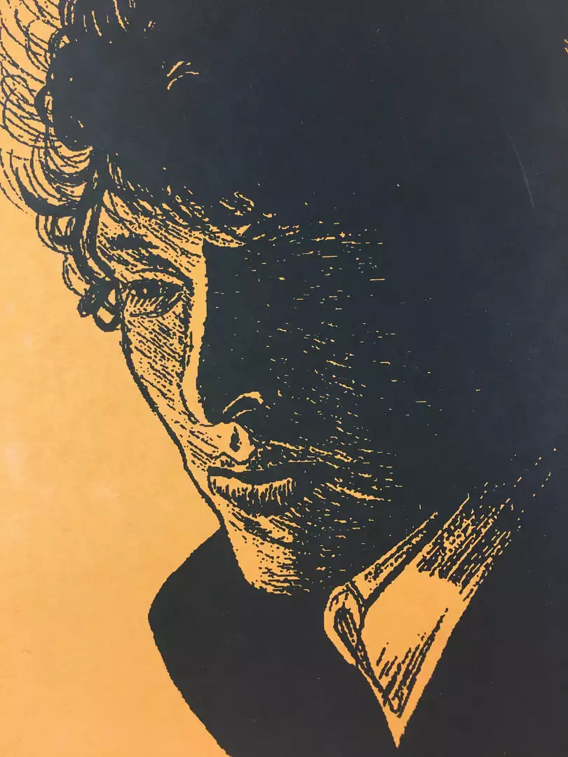 Bob Dylan The Rolling Stone - 2014 Brian Methe Art Print Orange Variant 4 Bob Dylan The Rolling Stone - 2014 Brian Methe Art Print Orange Variant