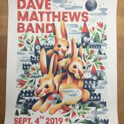 Gig Posters Dave Matthews Band - 2019 Aren Vandenburgh Poster Ridgefield, WA Sunlight Supply