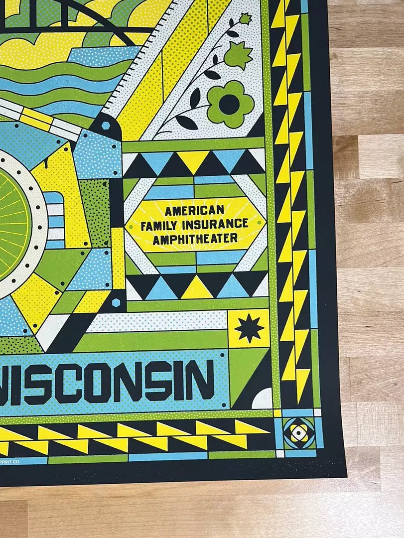 Dave Matthews Band - 2021 The Half And Half Poster Milwaukee, WI AP Gig Posters 7 Dave Matthews Band - 2021 The Half And Half Poster Milwaukee, WI AP Gig Posters