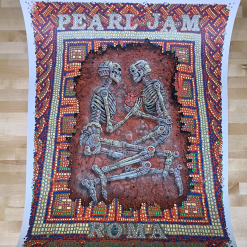 Pearl Jam - 2020 EMEK Streaming Poster Rome, Italy Stadio Olimpico Gig Posters