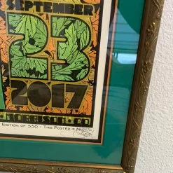 Colorado Greensky Bluegrass - 2017 Chuck Sperry Poster Red Rocks Morrison, CO FRAMED