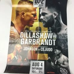 Sold Out Posters UFC 227 - 2018 Poster Dillashaw Vs Garbrandt; Johnson Vs. Cejudo