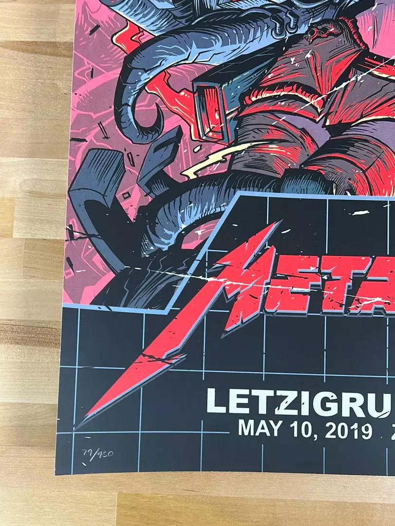 Gig Posters Metallica - 2019 Dayne Henry Jr. Poster Zurich, SUI 8 Gig Posters Metallica - 2019 Dayne Henry Jr. Poster Zurich, SUI