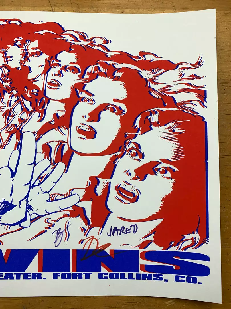 Melvins - 2007 8ball Poster Fort Collins, CO Aggie Theatre Band Signed 6 Melvins - 2007 8ball Poster Fort Collins, CO Aggie Theatre Band Signed
