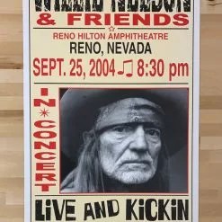 Gig Posters Willie Nelson - 2004 Franks Brothers 9/25 Poster Reno, NV