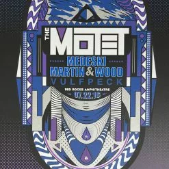 Motet - 2016 Derek Perez Poster Morrison, CO Red Rocks