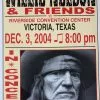 Willie Nelson - 2004 Franks Brothers 12/3 Poster Victoria, TX (damaged)