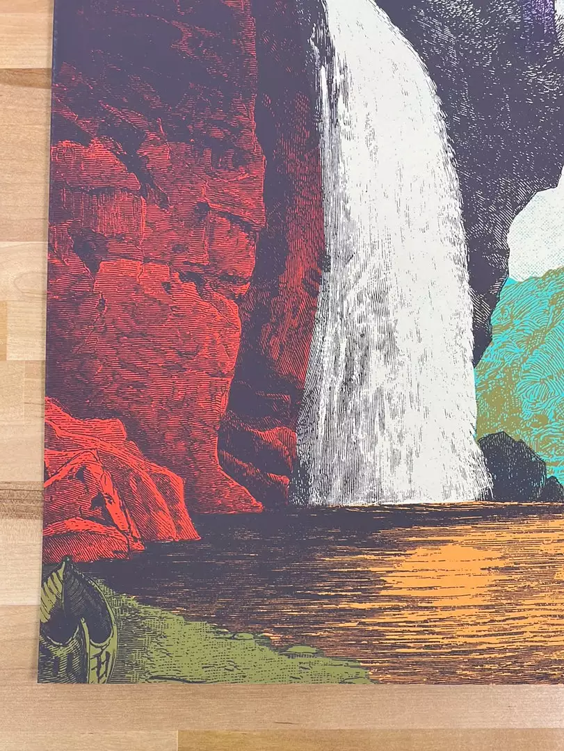 My Morning Jacket - 2015 Status Serigraph Poster Roll Call Peacock Gig Posters 8 My Morning Jacket - 2015 Status Serigraph Poster Roll Call Peacock Gig Posters