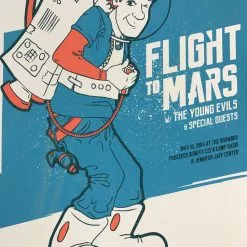 Flight To Mars - 2014 Dumbgun Poster Seattle, WA Showbox