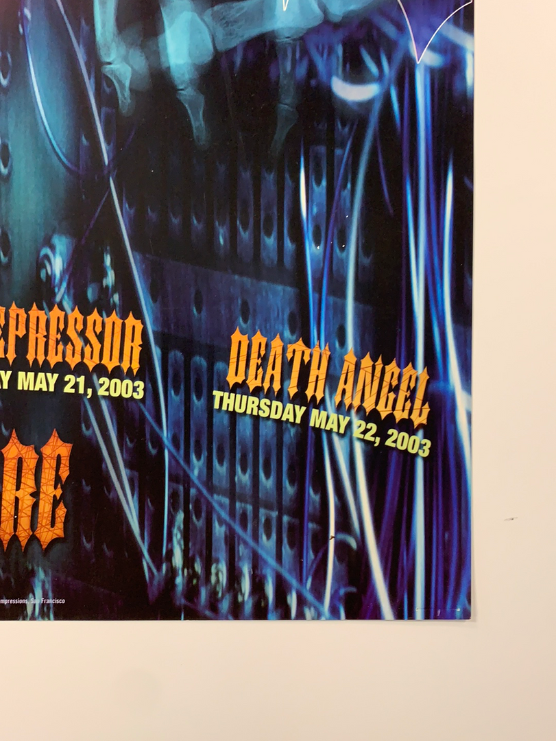 Metallica - 2003 Poster Rex Ray Fillmore Auditorium San Fran 1st Gig Posters 7 Metallica - 2003 Poster Rex Ray Fillmore Auditorium San Fran 1st Gig Posters
