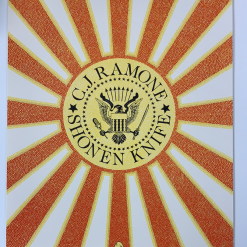 C. J. Ramone - 2015 Fugscreens Studios Poster Chicago, IL Bottom Lounge