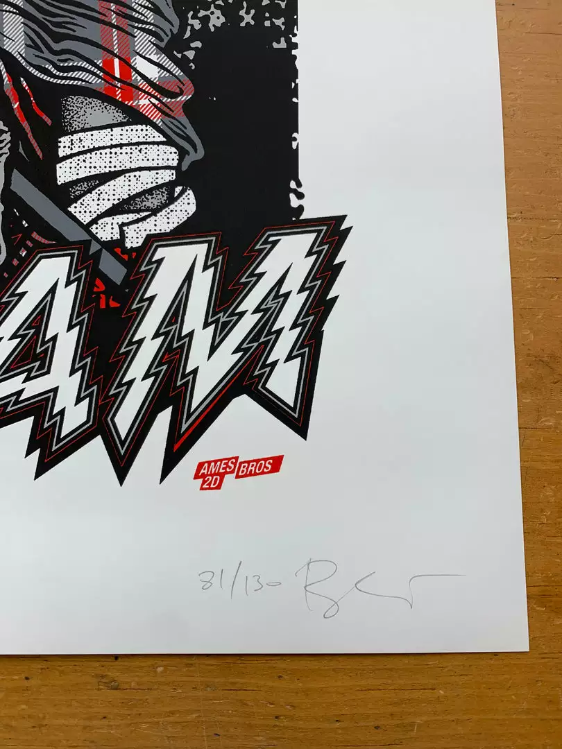 Ames Brothers Pearl Jam - 2014 Ames Design Poster Tulsa, OK BOK Center S/N 5 Ames Brothers Pearl Jam - 2014 Ames Design Poster Tulsa, OK BOK Center S/N