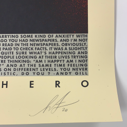 Art Prints Andy Gill - 2020 Shepard Fairey Poster Obey Anti-Hero UK Art Print