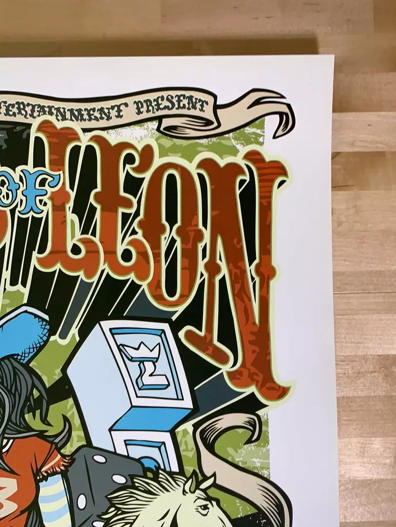 Gig Posters Kings Of Leon - 2009 Daymon Greulich Poster Louisville, KY 6 Gig Posters Kings Of Leon - 2009 Daymon Greulich Poster Louisville, KY