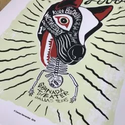 Los Lobos - 2010 Carlos Hernandez Poster Dallas, TX, Granda Theater