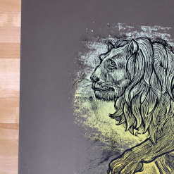 Serengeti Ghost - 2009 Dan Grzeca Poster Art Print Dark Brown