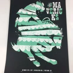 The Mavericks - 2017 Max Mahn Poster Portland, OR Revolution Hall
