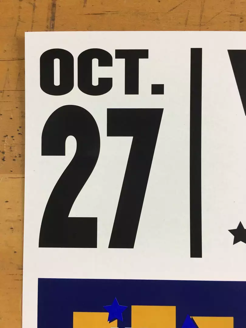 Bob Dylan - 2017 Geoff Gans Poster Chicago Wintrust Arena BLUE 5 Bob Dylan - 2017 Geoff Gans Poster Chicago Wintrust Arena BLUE