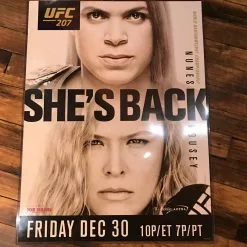 Sold Out Posters UFC 207 Poster Ronda Rousey Vs. Nunes T Mobile Arena PPV