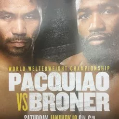 Sold Out Posters Boxing - 2019 Poster Pacquiao Vs Broner