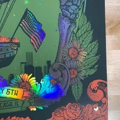 Fare Thee Well - 2015 Status Serigraph Grateful Dead Poster Chicago, IL FOIL