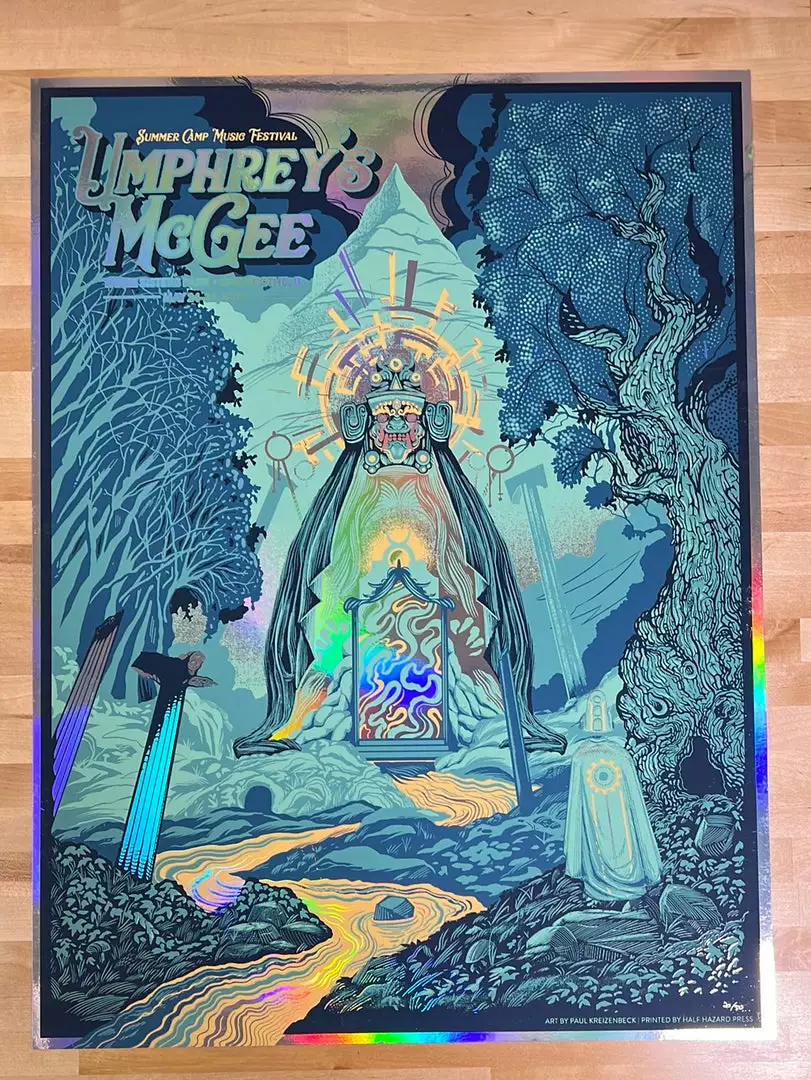 Half Hazzard Press Umphrey's McGee - 2019 Half Hazard Press Poster Chillicothe, IL FOIL Foil Posters 4 Half Hazzard Press Umphrey's McGee - 2019 Half Hazard Press Poster Chillicothe, IL FOIL Foil Posters
