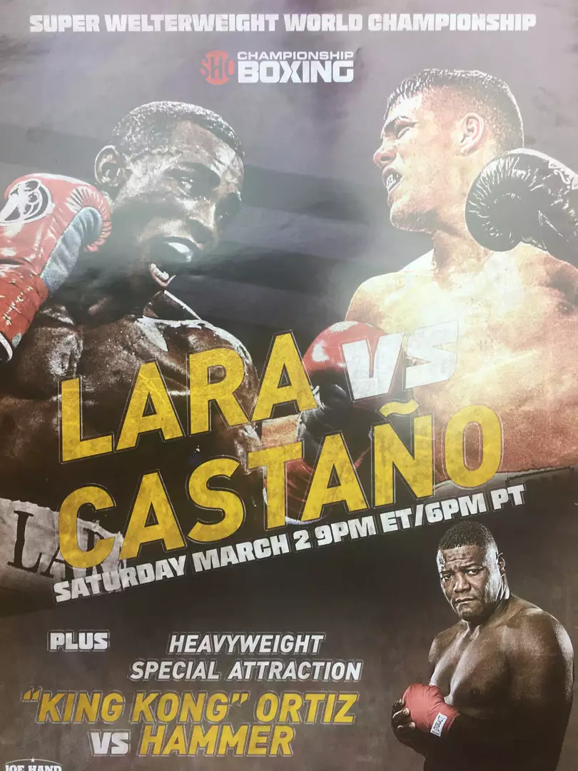 Sold Out Posters Boxing - 2019 Poster Lara Vs Castano 3 Sold Out Posters Boxing - 2019 Poster Lara Vs Castano