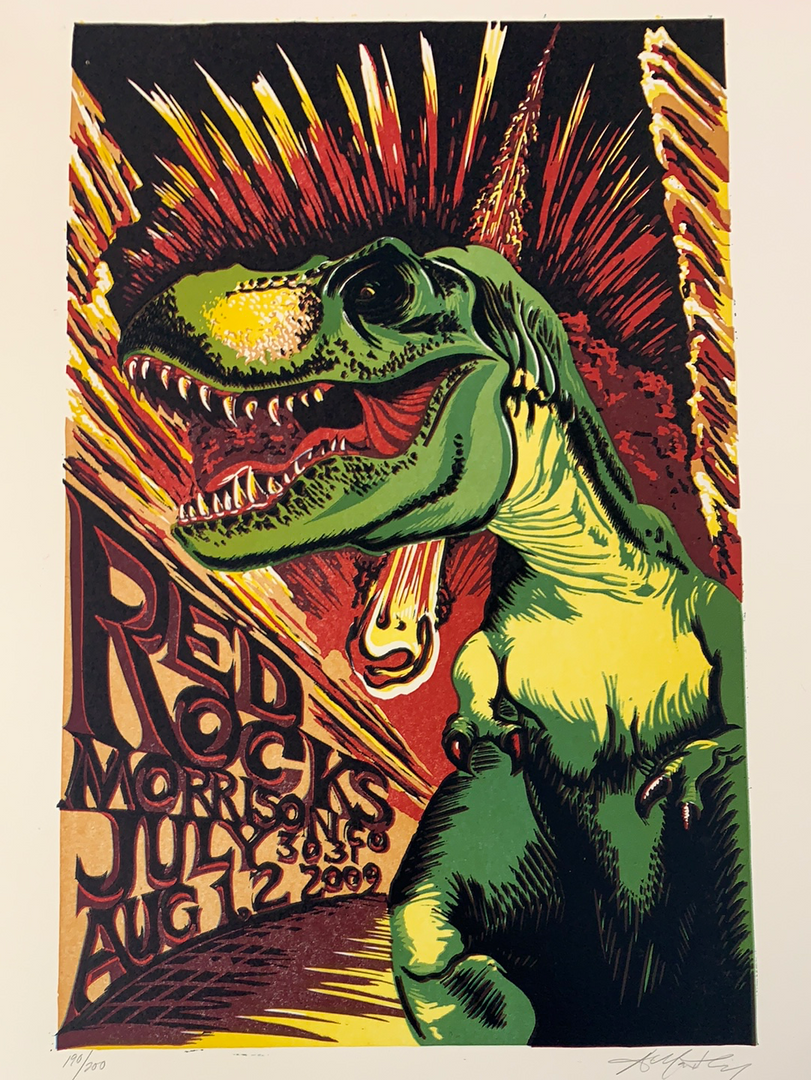 Phish - 2009 AJ Masthay Poster Red Rocks Morrison, CO Colorado 3 Phish - 2009 AJ Masthay Poster Red Rocks Morrison, CO Colorado